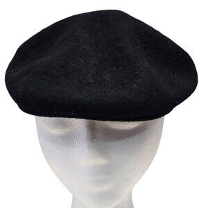 Vintage Harley Davidson Clothes Cabbie Hat Cap Newsboy Wool Embroidered Black S/